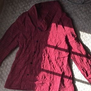 Burgundy button tunic